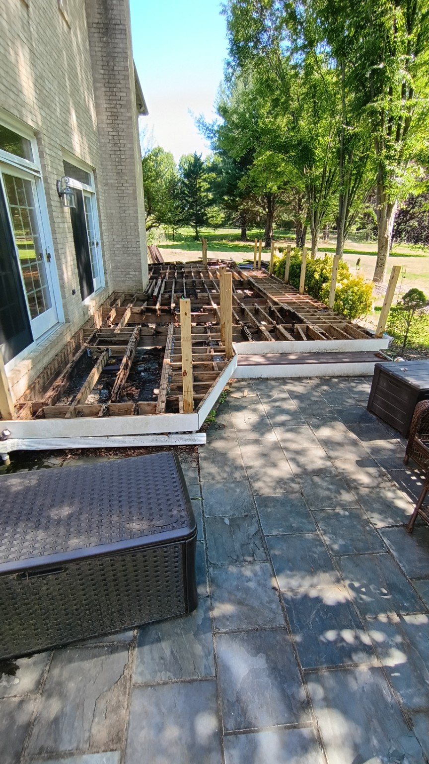 Old deck footprint
